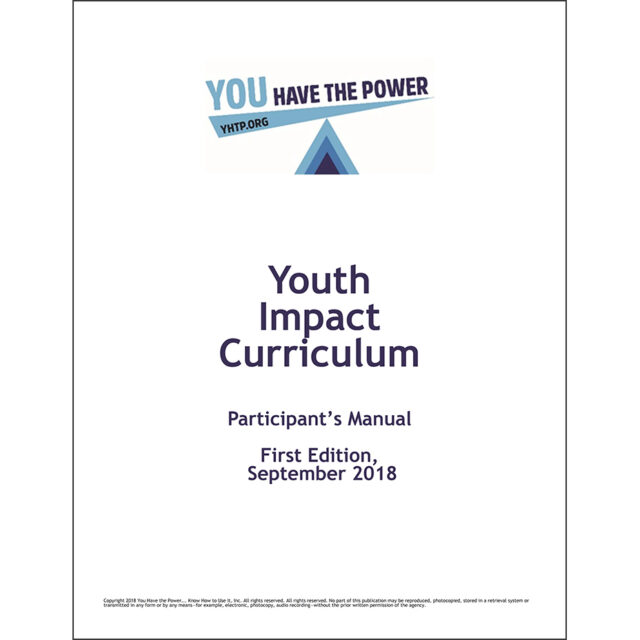 Participant Workbook Youth Impact Curriculum